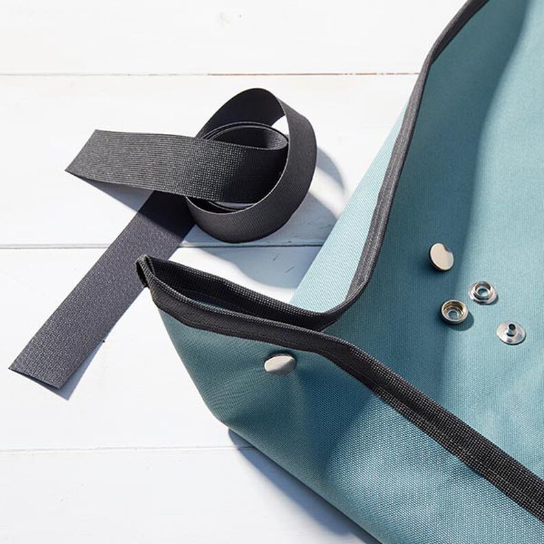 Outdoor Fita de viés [30 mm] – cinzento escuro,  image number 2