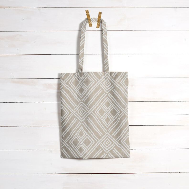 Tecido para decoração Meio linho Panamá Desenho étnico – anémona,  image number 7