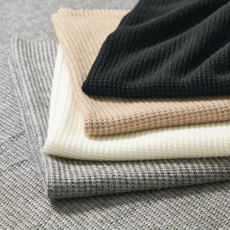 Malha grossa Melange – marfim,  image number 4