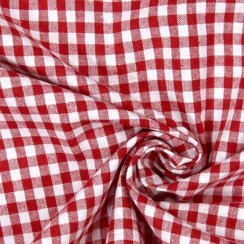 Tecido de algodão Xadrez Vichy 0,5 cm – vermelho/branco,  image number 2