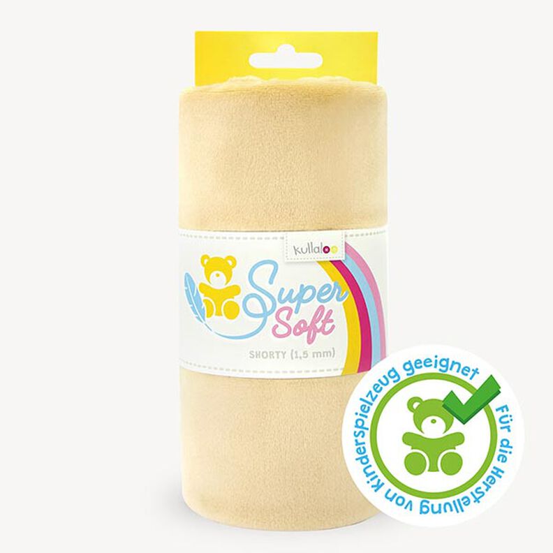 Peluche SuperSoft SHORTY [ 1 x 0,75 m | 1,5 mm ] - bege | Kullaloo ,  image number 1
