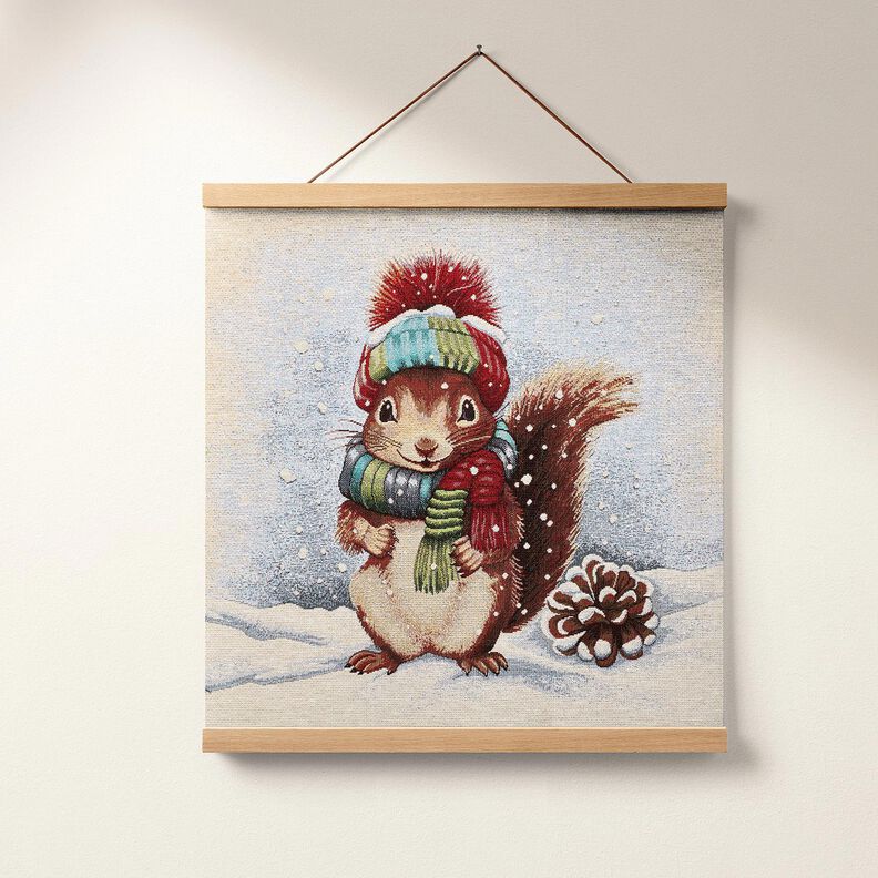 Painel decorativo Gobelina Esquilo fofo – bege claro/bronze,  image number 6