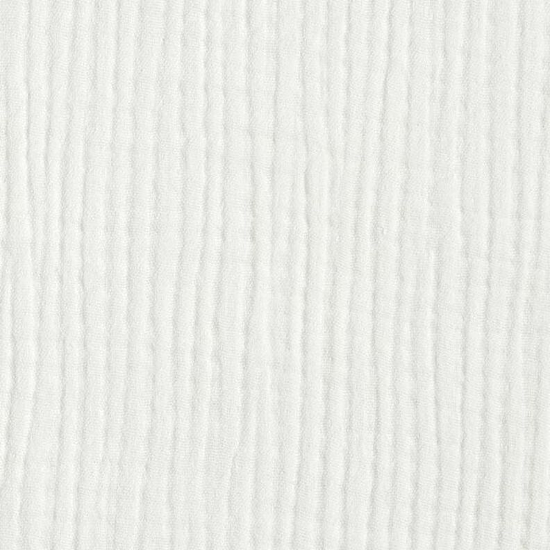 GOTS Musselina de algodão de três camadas – branco sujo,  image number 4