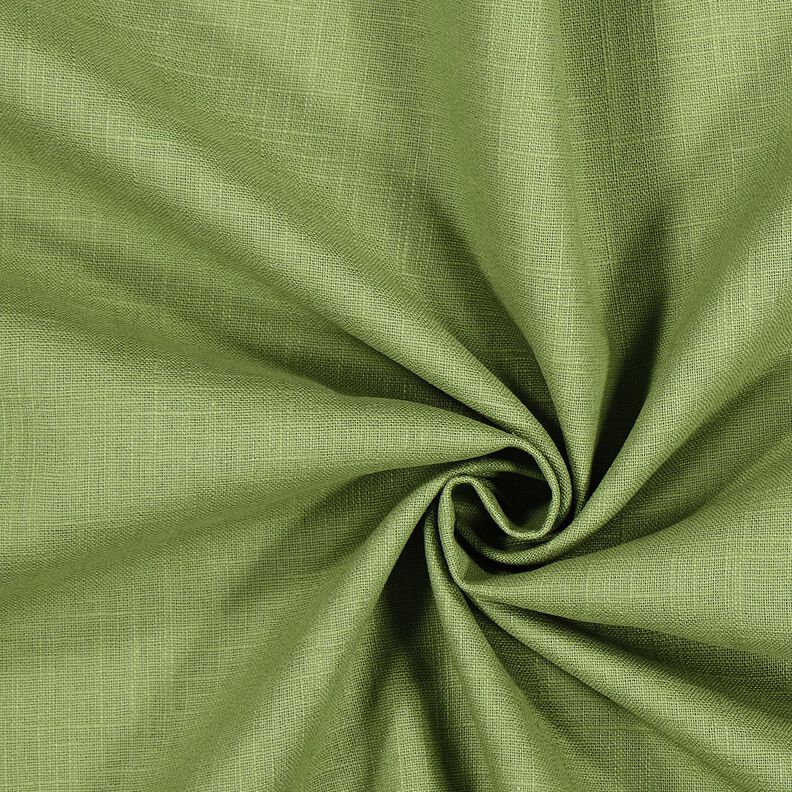 Tecido de linho Mistura de Rami Médio – oliva claro,  image number 1
