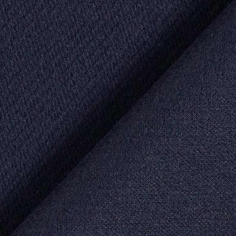 Tecido para sobretudos Mistura de lã Liso – azul-noite,  image number 3
