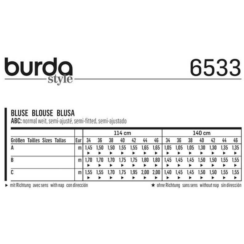 Blusa , Burda 6533,  image number 6