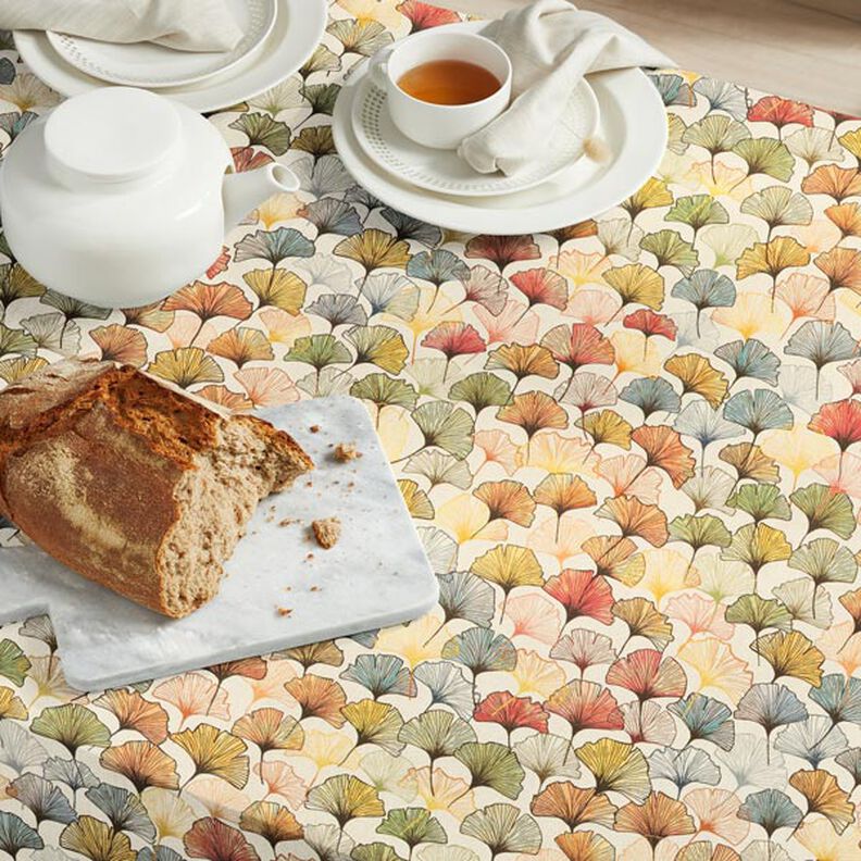 Tecido para decoração Impressão Digital ginkgo colorido,  image number 7