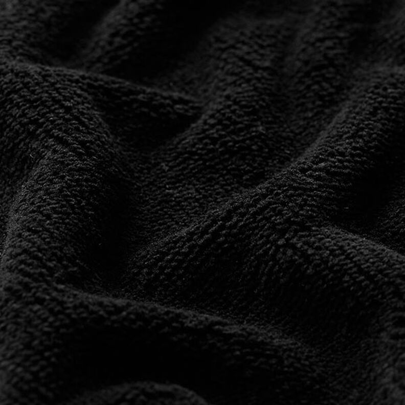 Tecido turco fofo Bambu Liso – preto,  image number 2