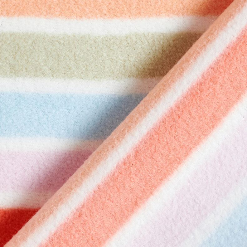 Fleece antiborboto Riscas coloridas – branco,  image number 4