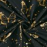 Jersey de algodão Borboletas douradas | Glitzerpüppi – preto,  thumbnail number 3