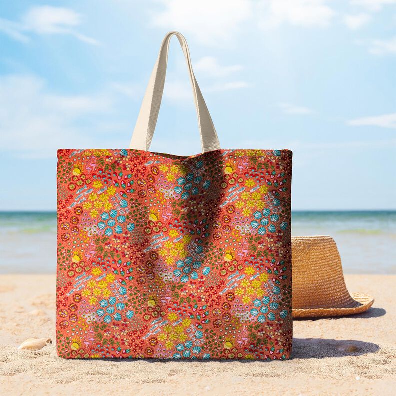 Algodão revestido Mistura marítima – cor de coral,  image number 8