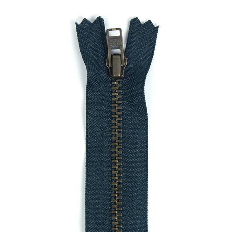 Fecho de correr não divisível | metal antigo (058),  image number 1