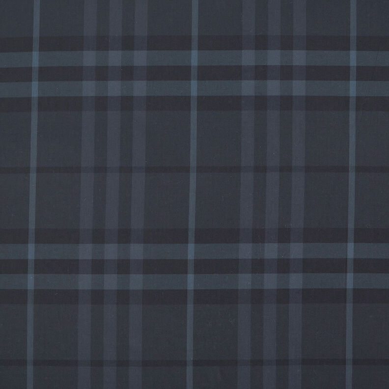 Tecido para camisas Xadrez escocês – azul-noite/preto,  image number 1