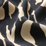 Tecido de viscose Padrão zebra abstrato – preto/bege claro,  thumbnail number 2