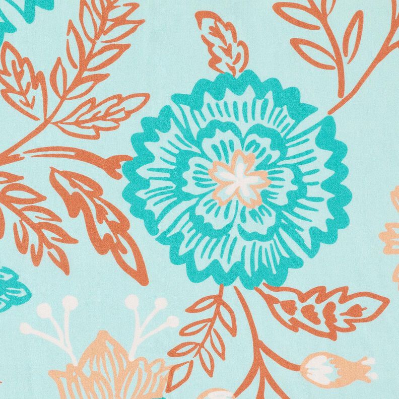 Viscose Voile Flores Tiffany – turquesa claro,  image number 5