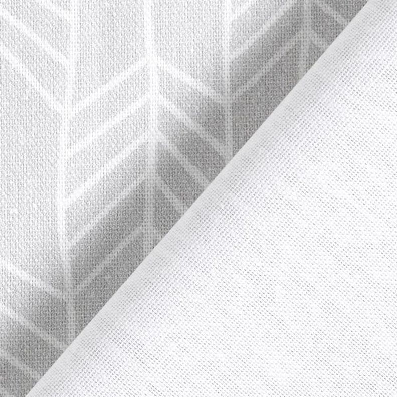 Tecido para decoração Meio linho Panamá Padrão de setas – cinzento claro,  image number 6