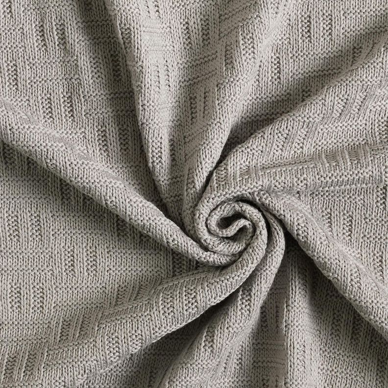 Tecido de malha Padrão canelado fragmentado – cinzento claro,  image number 3
