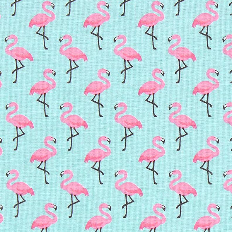 Cretone Flamingo 3 – turquesa,  image number 1