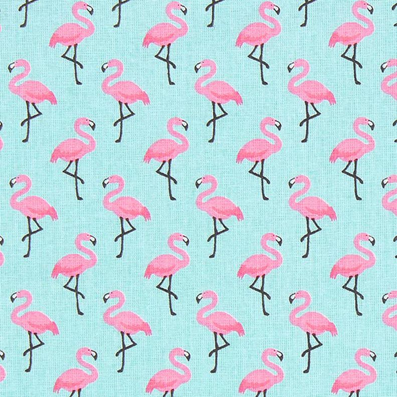 Cretone Flamingo 3 – turquesa,  image number 1