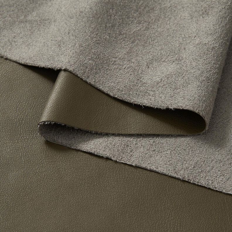 Pele sintética com reverso em veludo  – pinheiro escuro,  image number 3