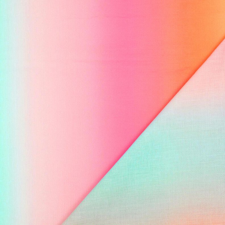 Cambraia Gradação de cor Arco-íris | Poppy Fabrics – pink/branco,  image number 4