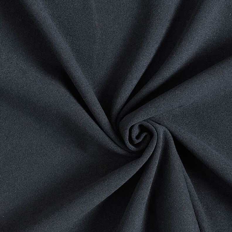 Tecido para sobretudos aveludado Liso – preto,  image number 1
