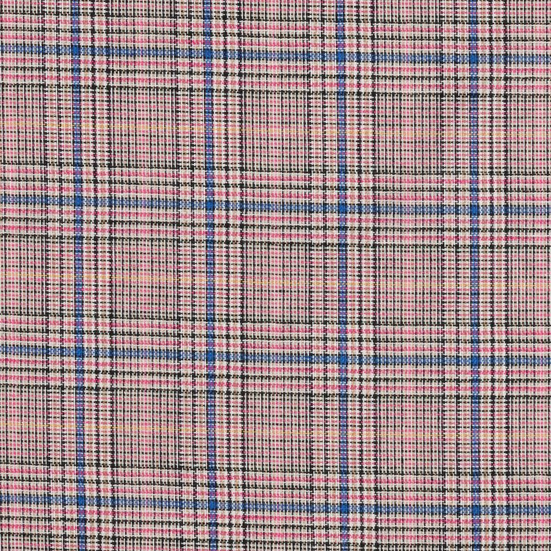 Mistura de algodão Padrão xadrez fino – rosa intenso/azul real,  image number 1