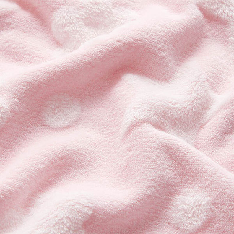 Tecido polar fofinho Estrelas e flores – rosé,  image number 2