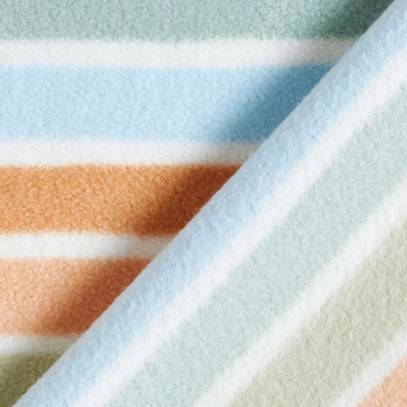 Fleece antiborboto Riscas coloridas – branco/verde,  image number 4