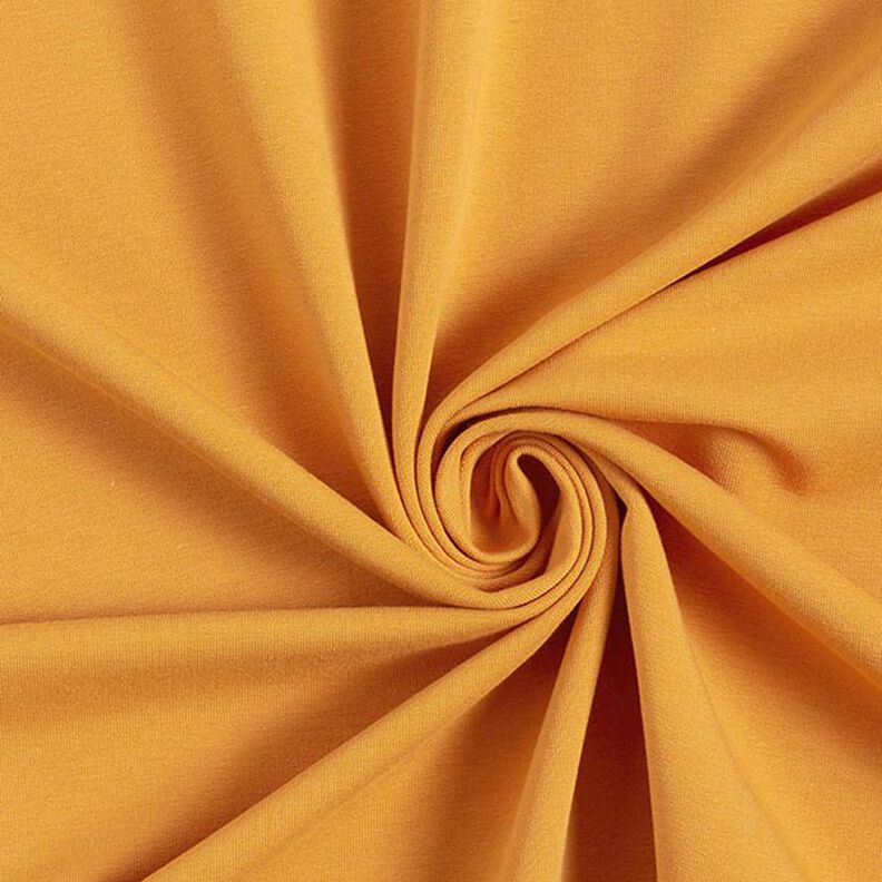 Terry francês simples liso – amarelo-caril,  image number 1