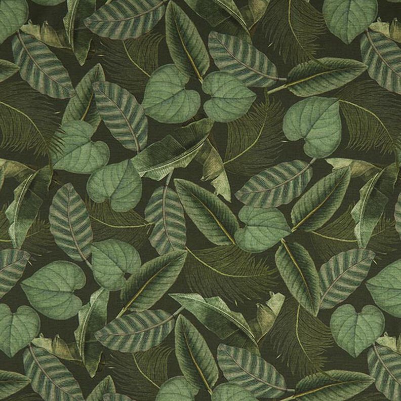 Tecido para exteriores Lona Folhas de palmeira – verde escuro,  image number 1