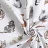 Popelina de algodão Gatos felizes Impressão Digital | Poppy Fabrics – branco,  thumbnail number 3
