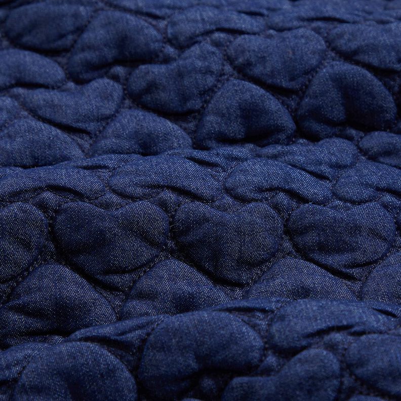 Ganga Tecido acolchoado Corações – azul-noite,  image number 2