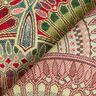 Tecido para decoração Gobelina Círculos finos e imponentes – bege claro/verde esmeralda,  thumbnail number 4