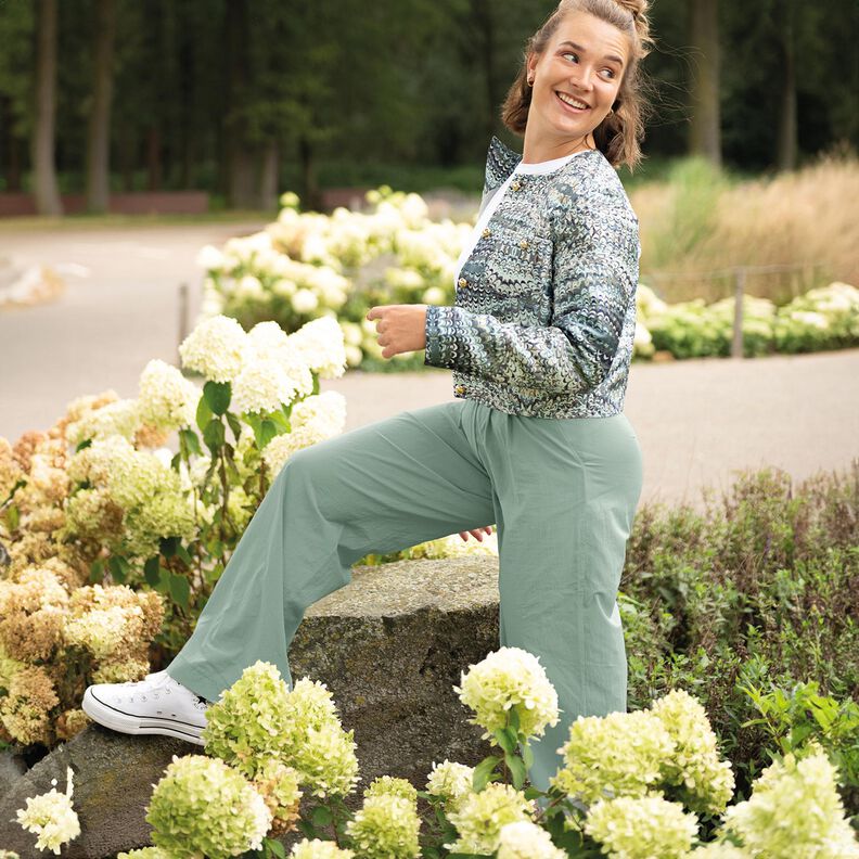 Tecido de algodão Tecido enrugado, pré-lavado – azul-noite,  image number 6