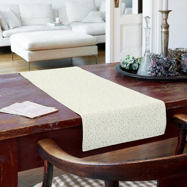 Tecido de algodão Cretone Céu estrelado natalício, pequeno – branco,  image number 7