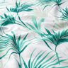 Tecido para decoração Panamá Folha de palmeira – branco/verde esmeralda,  thumbnail number 2