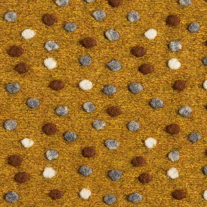 Malha de lã Borbotos coloridos – amarelo-caril,  image number 1