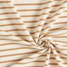 Jersey de algodão Riscas estreitas e largas – creme/canela,  thumbnail number 3