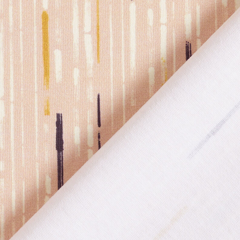 GOTS Jersey de algodão Riscas | Tula – cor de areia/mostarda,  image number 4