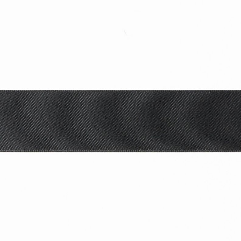 Fita de cetim [25 mm] – preto,  image number 1