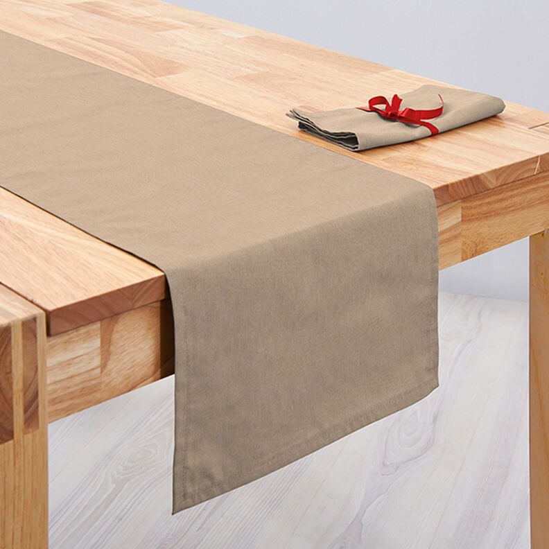 Tecido para decora&ccedil;&atilde;o Lona &ndash; castanho claro,  image number 5