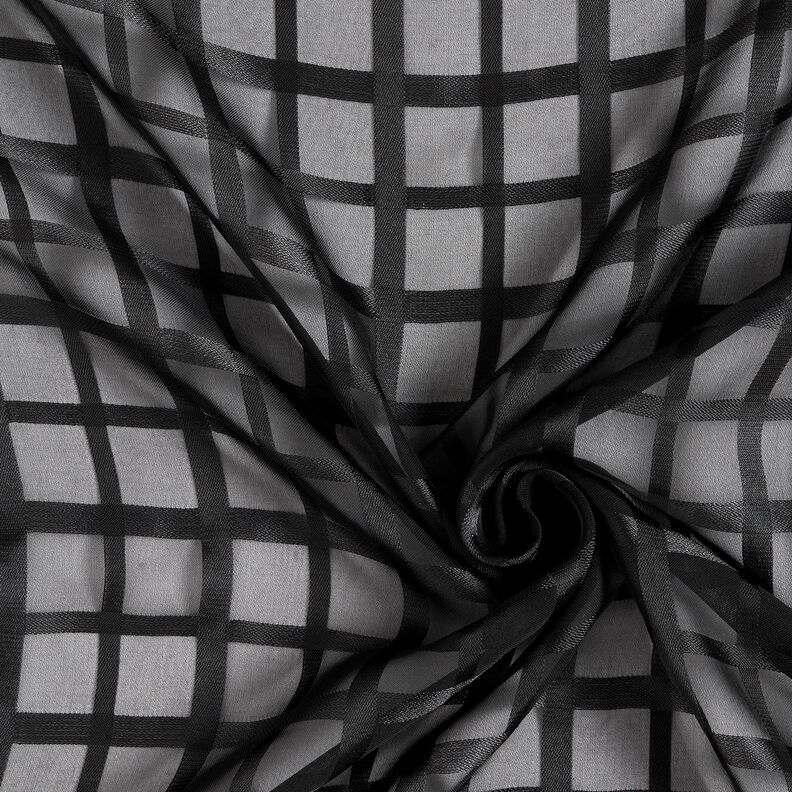 Chiffon Xadrez janela – preto,  image number 3