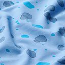 French Terry Sweat de verão Gotas de aguarela | PETIT CITRON – azul claro, 