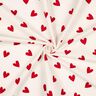 Flanela de algodão Corações | Poppy Fabrics – marfim/carmin,  thumbnail number 3