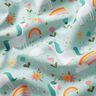 Popelina de algodão Unicórnio no mundo do arco-íris Impressão Digital – azul-gelo,  thumbnail number 2
