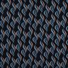 Viscose Stretch Ondas abstratas – preto azulado/jeans azul claro,  thumbnail number 1