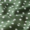 Popelina de algodão pintas grandes – verde escuro/branco,  thumbnail number 2