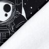 French Terry Barra Spaceman | Glitzerpüppi – preto/branco,  thumbnail number 4