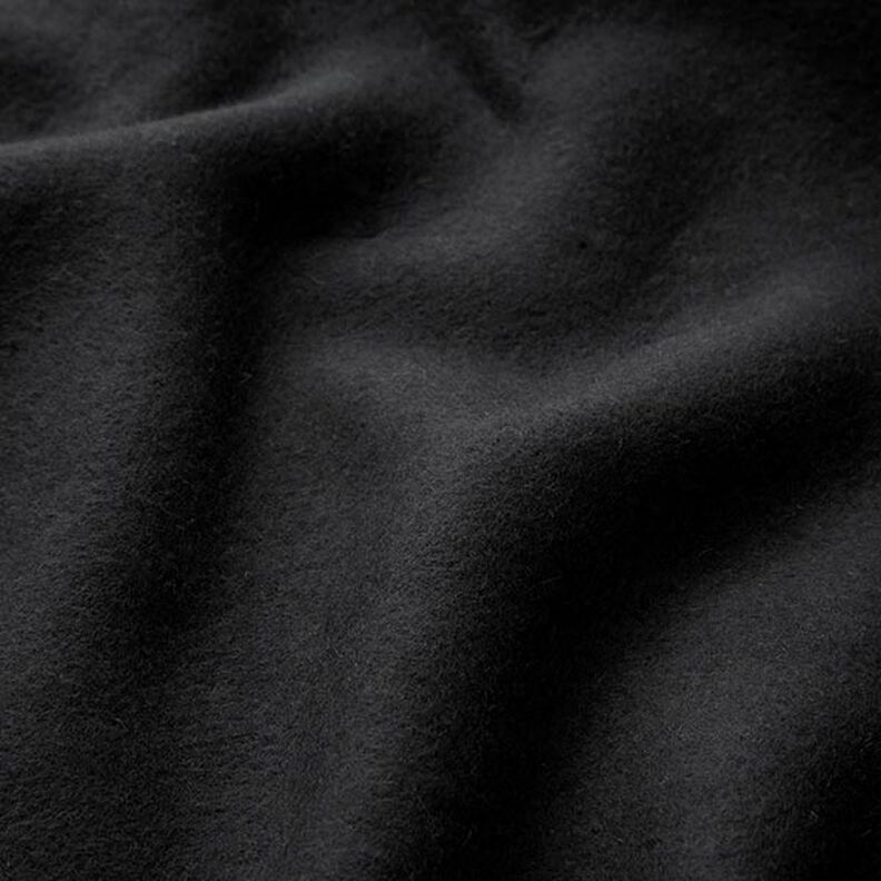 Tecido polar de algodão Liso – preto,  image number 3